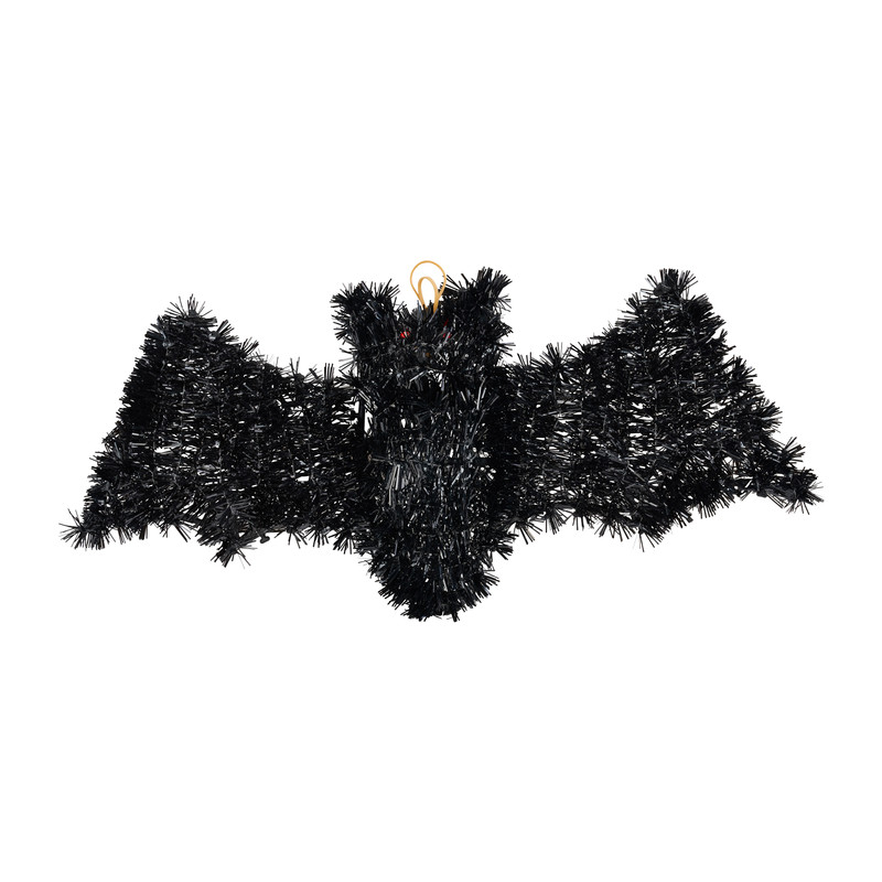 Tinsel vleermuis -  zwart - 36X22 cm