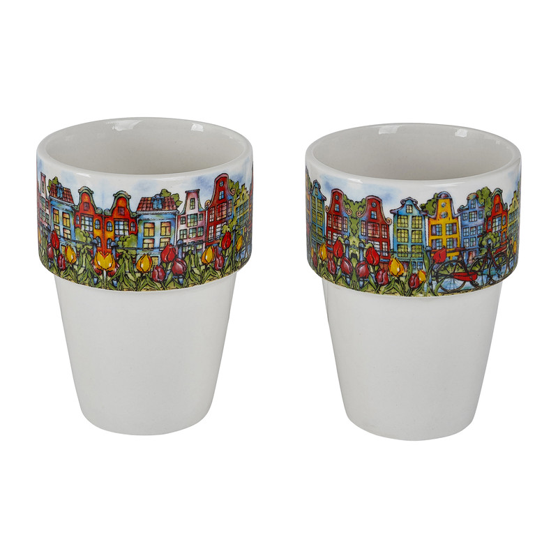 Giftbox Hollandse melkbekers - set van 2
