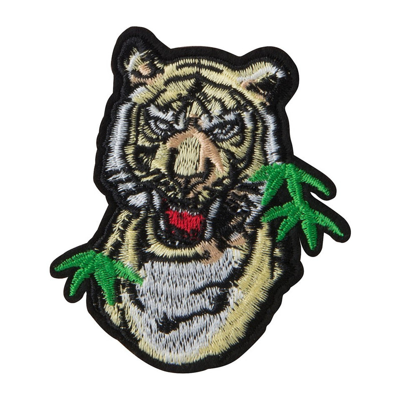 Patch - tijger - 7x8 cm