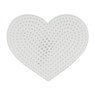 Patch hart - wit - 8x6.5 cm