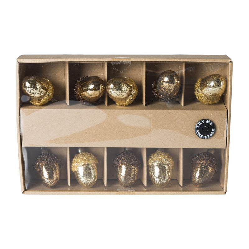 Lichstnoer eikel - bruin 