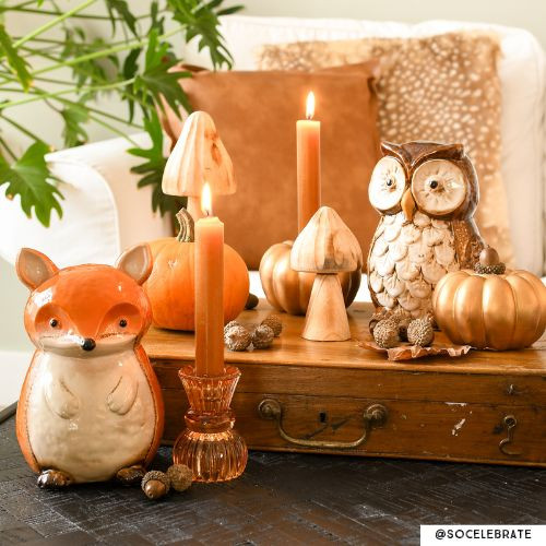 Beeld uil - bruin - 18 cm