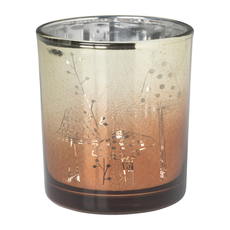 Waxinelichthouder herfst - diverse varianten - ø7.3x8 cm