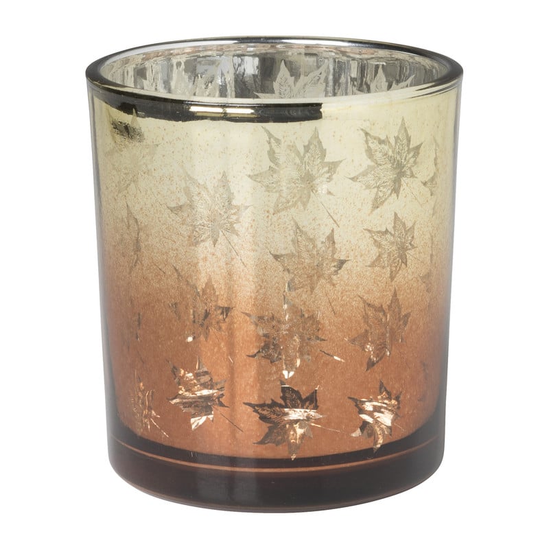 Waxinelichthouder herfst - diverse varianten - ø7.3x8 cm