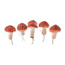 Paddenstoel op steel - diverse varianten - 6 stuks