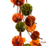 Pompoen guirlande - oranje/geel/groen - 150x10x10 cm