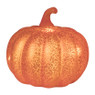 Pompoen met licht - oranje - 15x15x13.5 cm