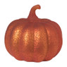 Pompoen met licht - oranje - 15x15x13.5 cm