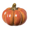 Decoratie pompoen - oranje - ø7.5x6.5 cm