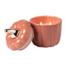 Geurkaars pompoen - roze - ø10x12 cm
