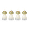 Paddenstoelkaarsjes - groen - set van 4