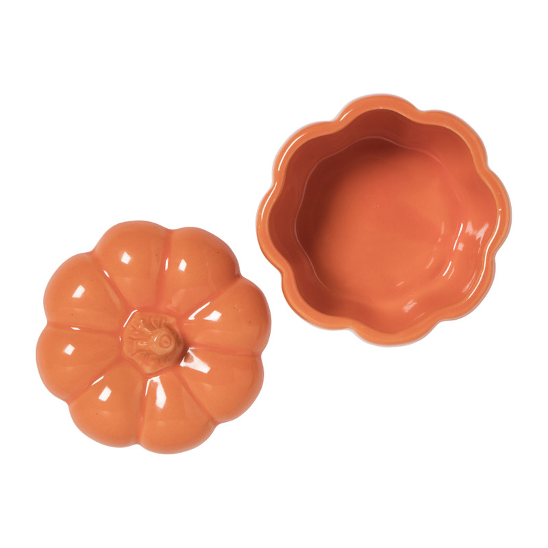 Pompoen bakje - oranje -ø9.5x8 cm