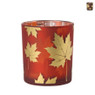 Waxinelichthouder herfst groot - diverse varianten - ø8.8x10 cm