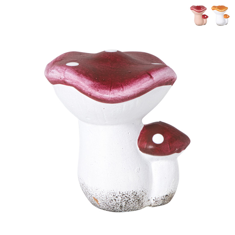 Paddenstoel met mini paddenstoel - diverse varianten - 7 cm
