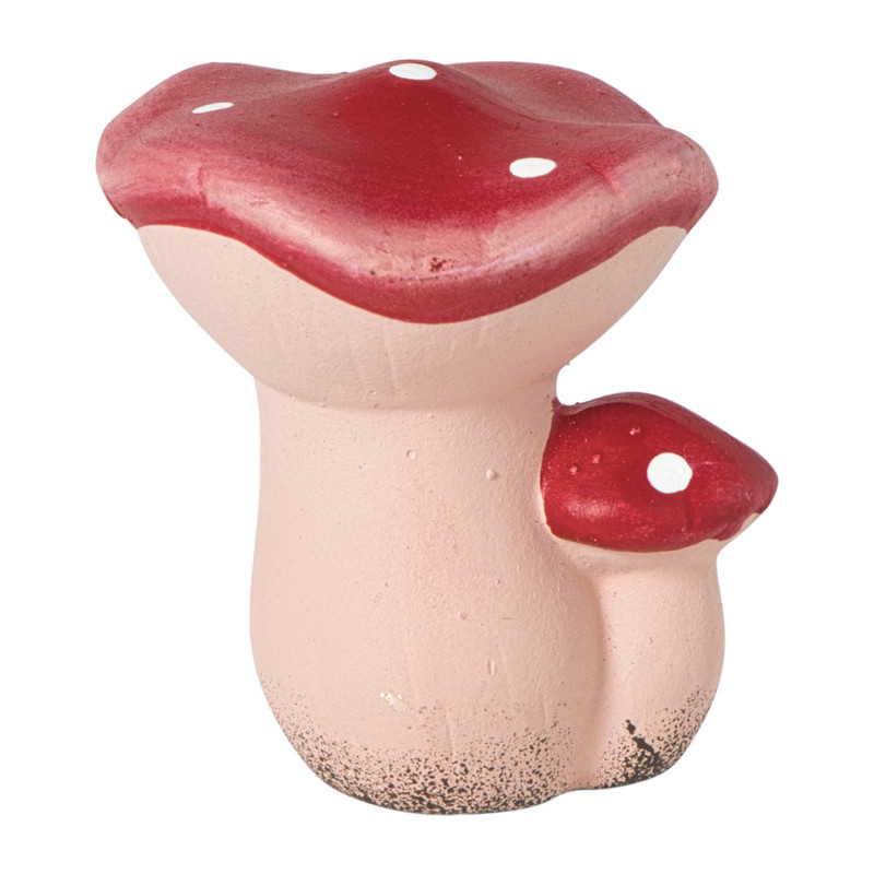 Paddenstoel met mini paddenstoel - diverse varianten - 7 cm