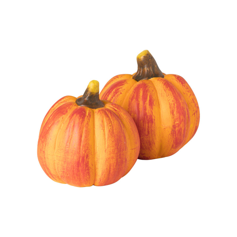 Pompoen keramiek M - oranje - ø10.5x10.5 cm