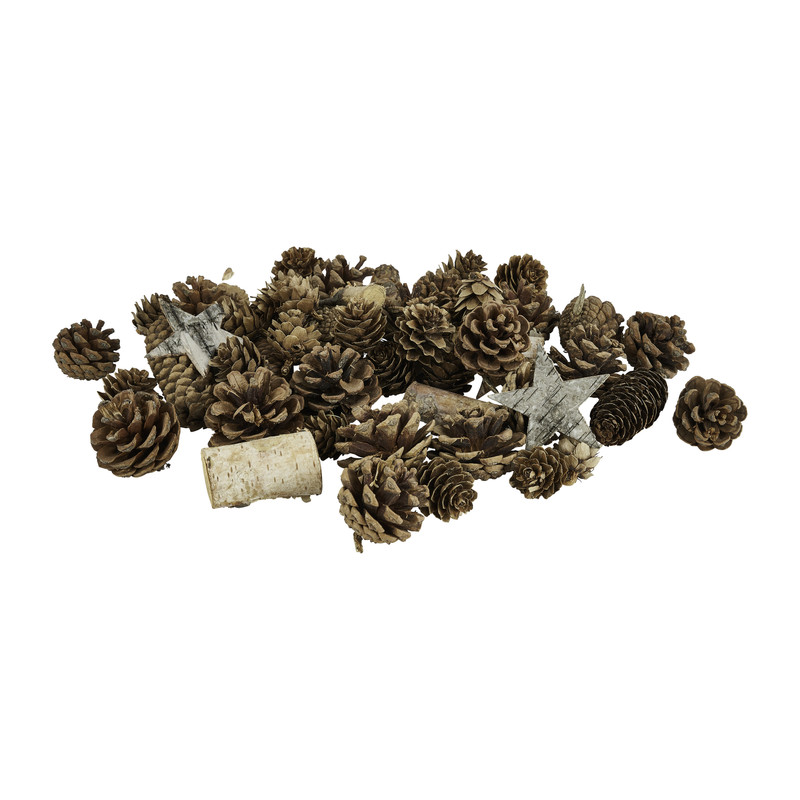 Dennenappel mix naturel - 300 gram