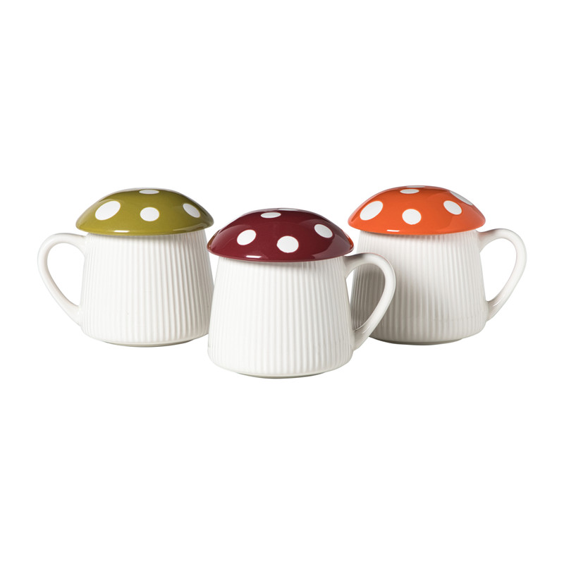 Paddenstoel mok - groen - 350 ml