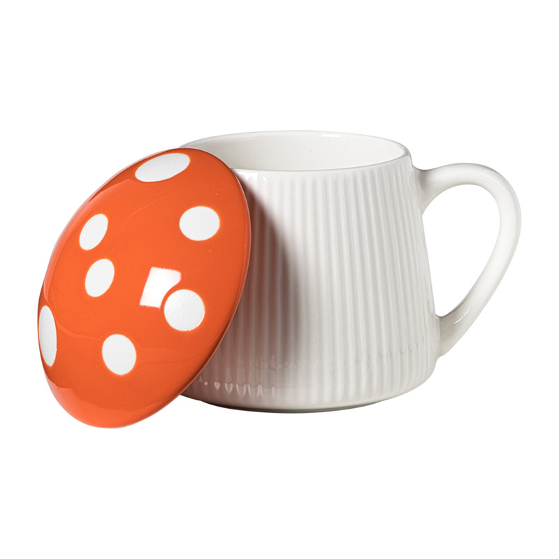 Paddenstoel mok - oranje - 350 ml