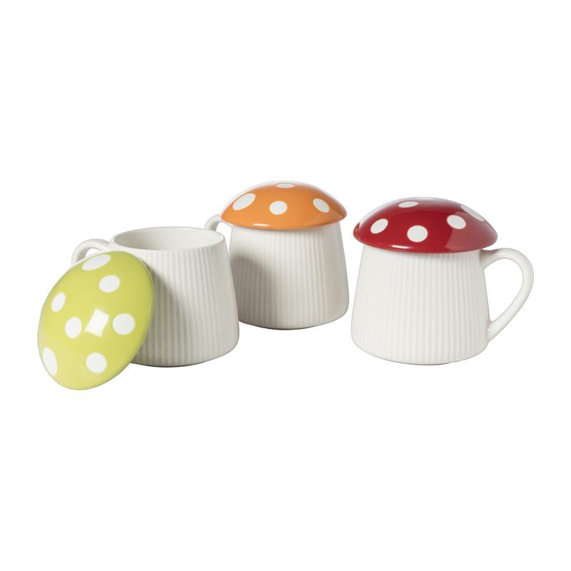 Paddenstoel mok - oranje - 350 ml