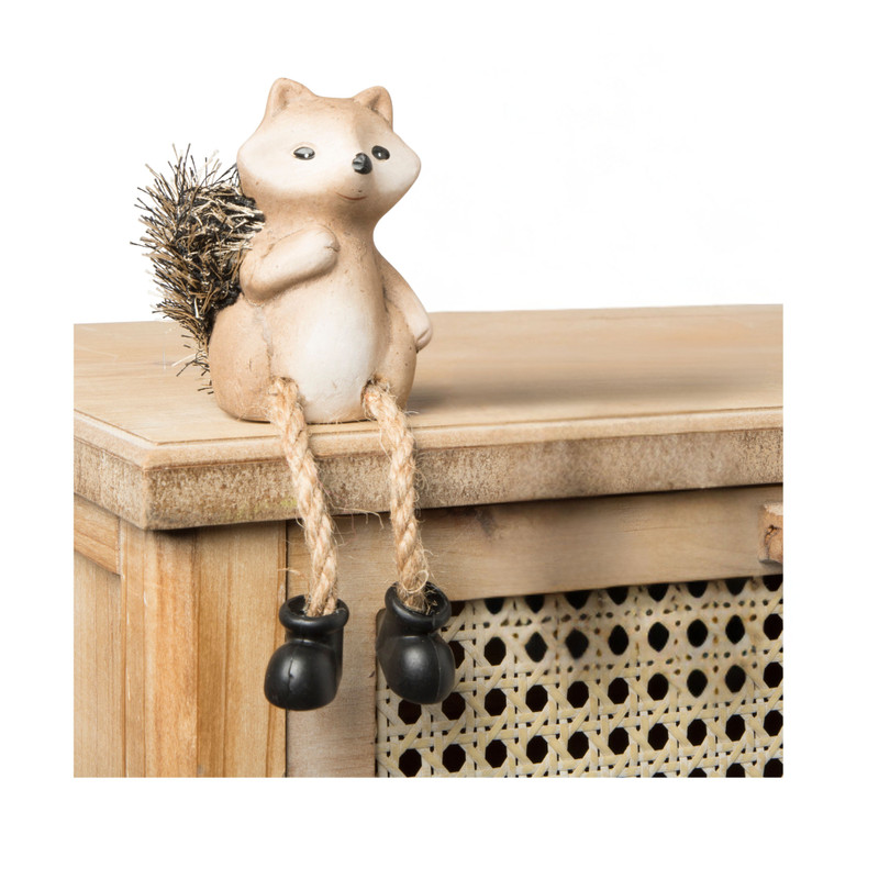 Vos hangende beentjes - diverse varianten - 9.5x7.5x7.5 cm