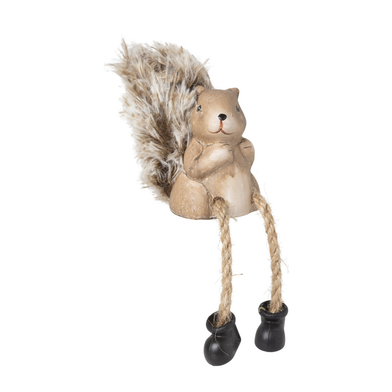 Eekhoorn met hangende beentjes - diverse varianten - 10 cm