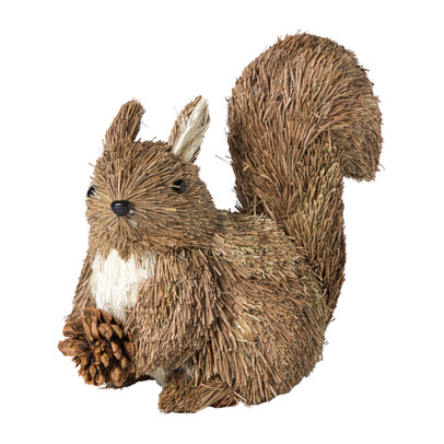 Eekhoorn groot - stro -10x18x20 cm