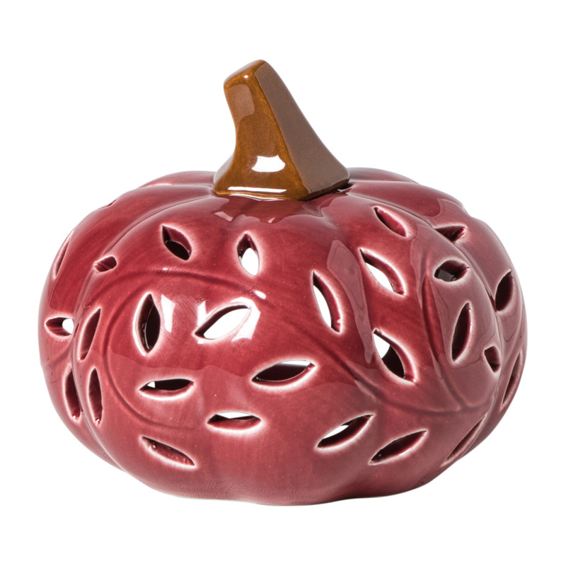 Waxinelichthouder pompoen klein - diverse varianten - ø11x10 cm