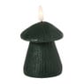 LED kaars paddenstoel - bruin - ø7.5x8x8 cm 