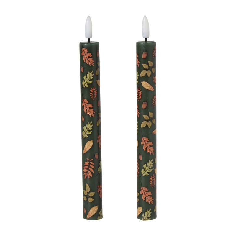 LED dinerkaars herfst - set van 2 - ø2x25 cm