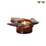 Waxinelichthouder blad - 10.2x9.2x3.1 cm - diverse varianten