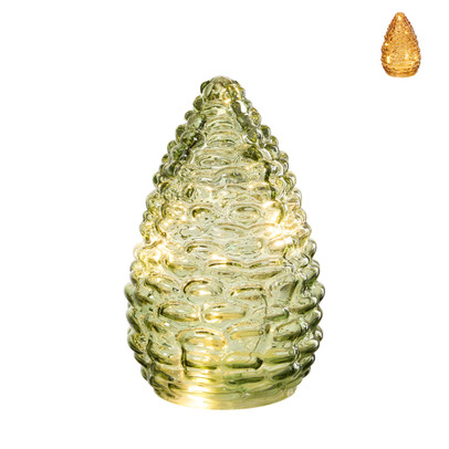 LED dennenappel - ø9.5x15 cm - diverse varianten
