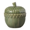 Deco pot eikeltje - groen - ø12.x6.5 cm