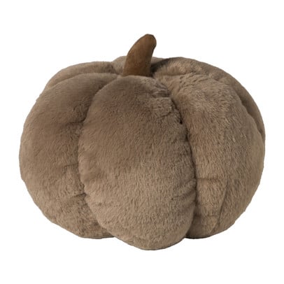 Kussen pompoen fluffy - bruin - ø25x18 cm