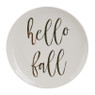 Decoratie bord hello fall - 22 cm
