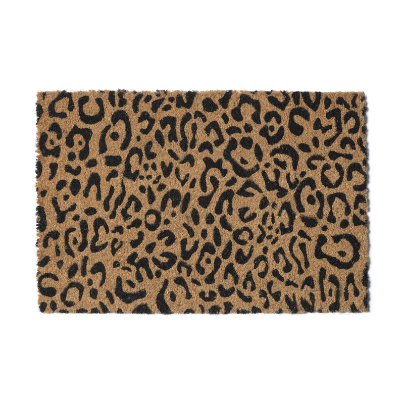 Deurmat luipaard print - 60x40 cm 