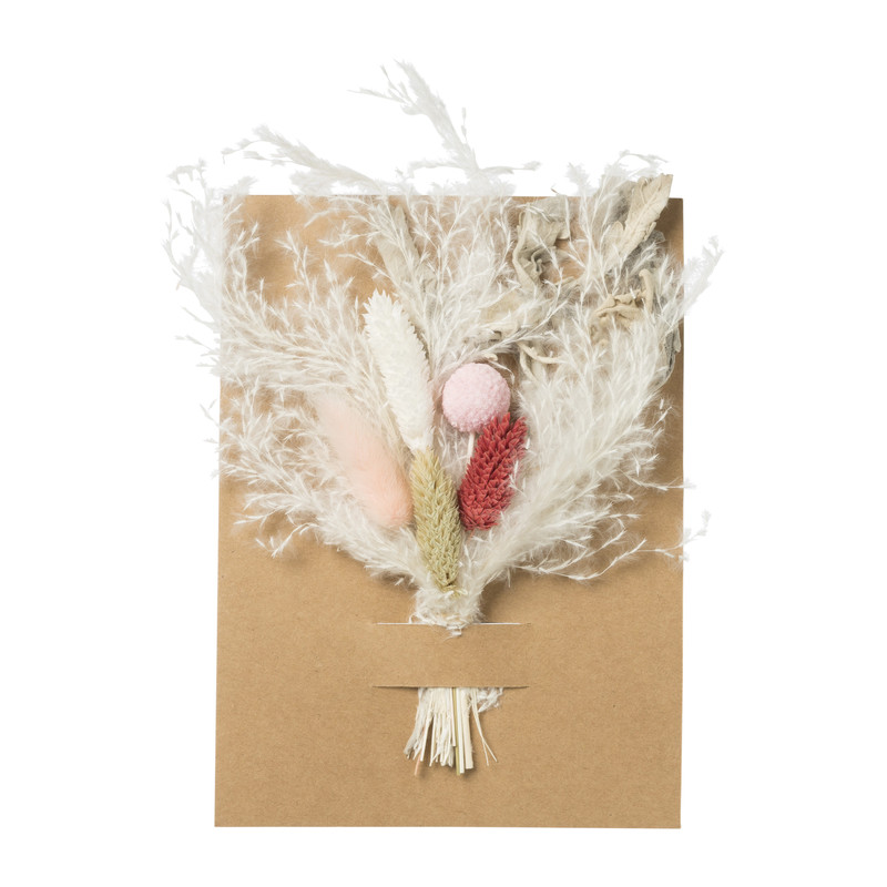 Mini droogbloem boeketje - 15x21 cm - diverse varianten 