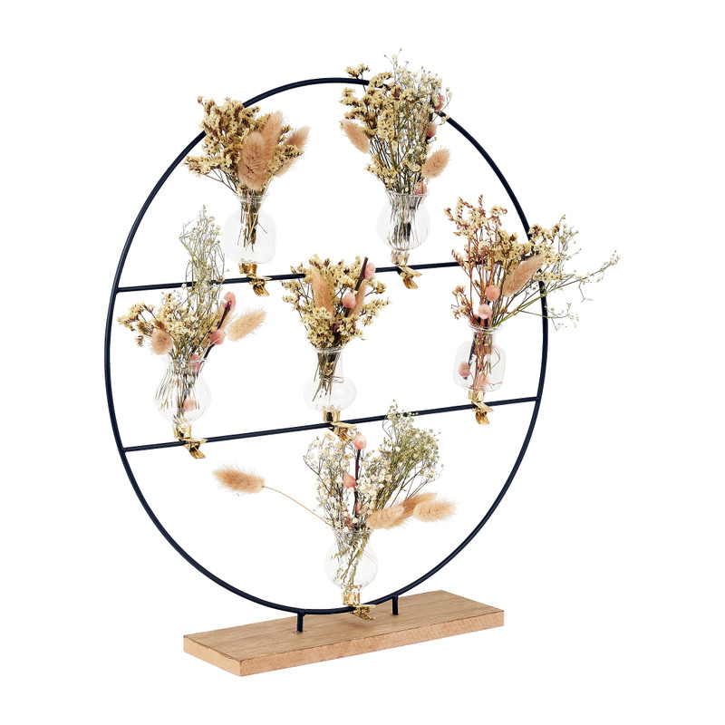 Deco ring staand - metaal - 40x8x42 cm