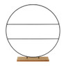 Deco ring staand - metaal - 40x8x42 cm