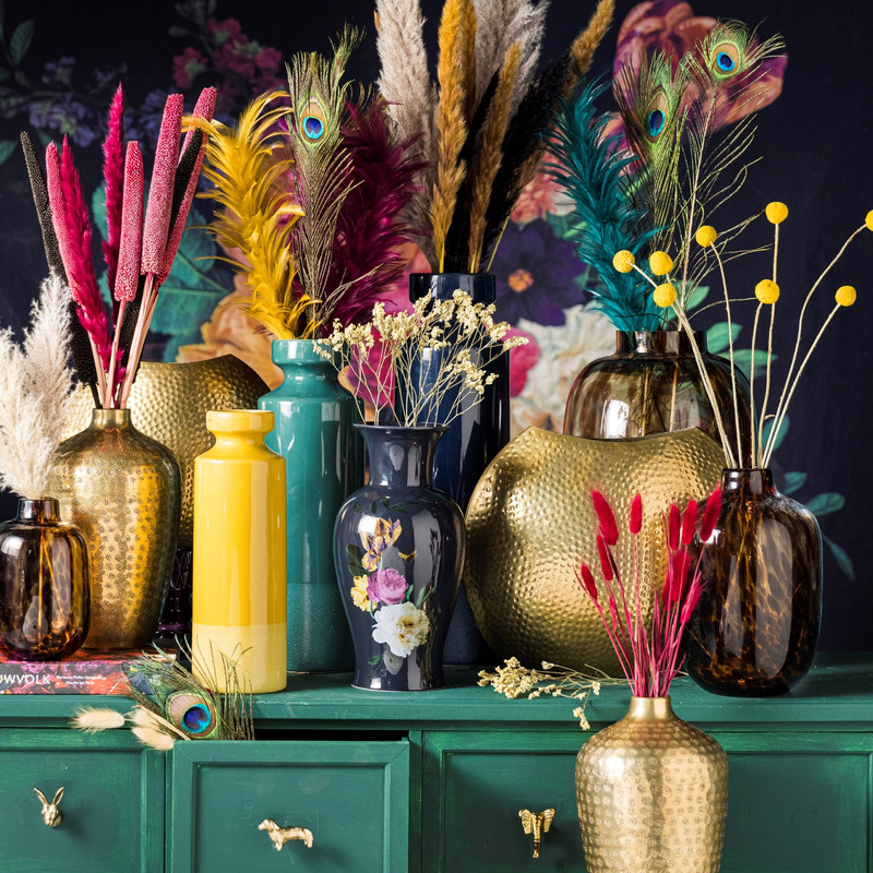 Droogbloem - Phalaris - okergeel - 60 cm 