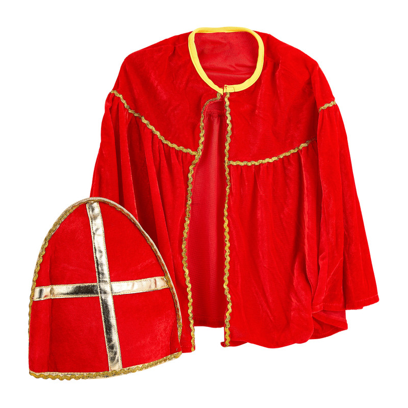 Sint cape en mijter - 3-9 jaar
