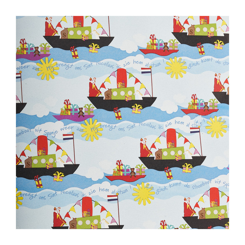 Inpakpapier sint en piet - set van 3