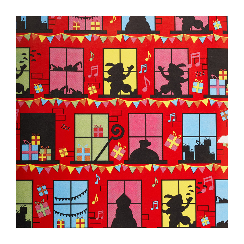 Inpakpapier sint en piet - set van 3