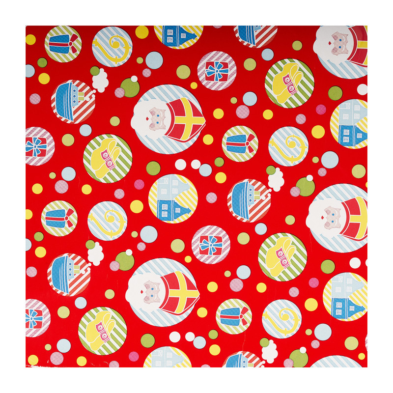 Inpakpapier sint - set van 2