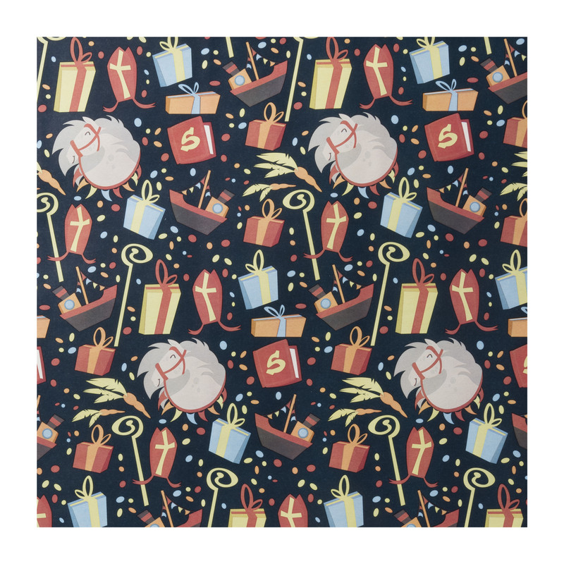 Inpakpapier Sint - diverse varianten - 300x100 cm