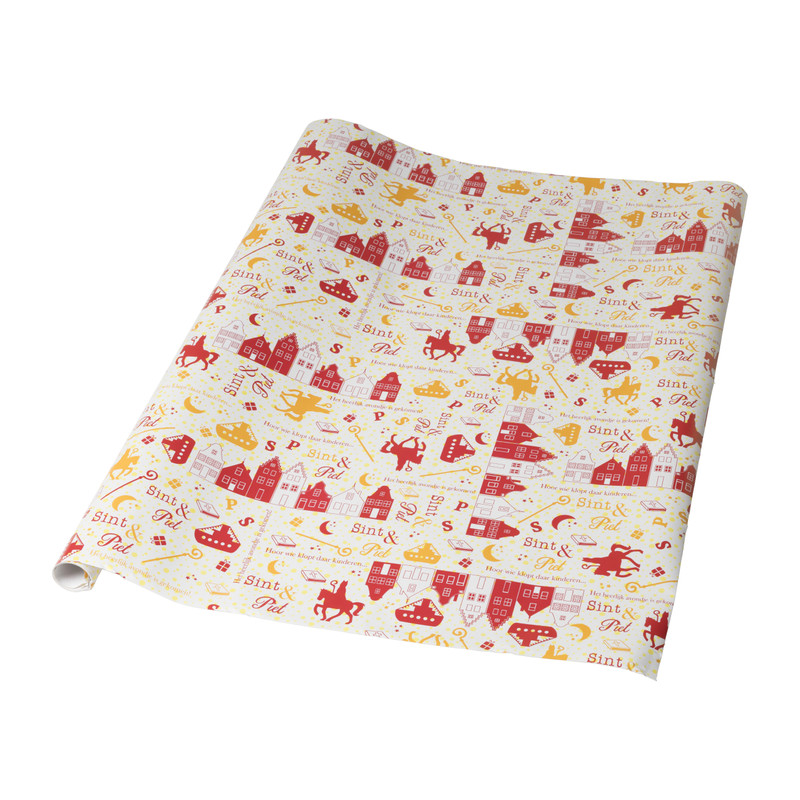 Inpakpapier Sinterklaas - diverse varianten - 300x100 cm