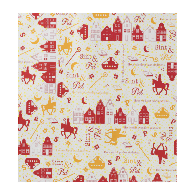 Inpakpapier Sinterklaas - diverse varianten - 300x100 cm