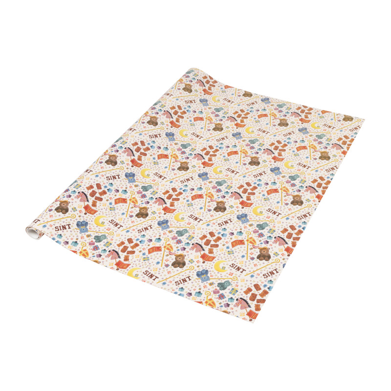 Kadopapier Sint - diverse varianten - 5 meter