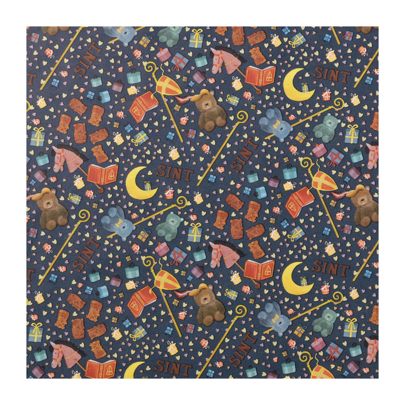 Kadopapier Sint - diverse varianten - 5 meter