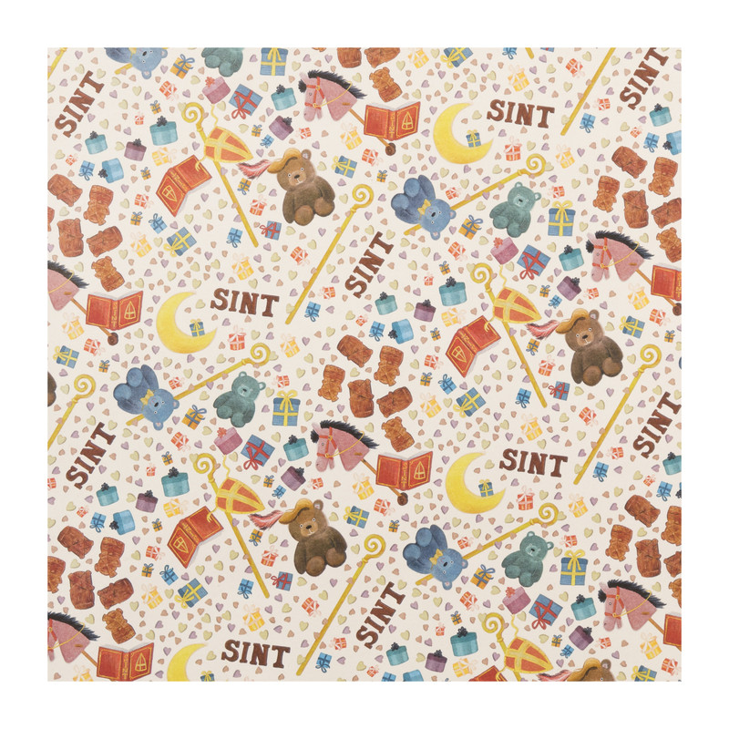 Kadopapier Sint - diverse varianten - 5 meter